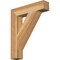 Ekena Millwork Traditional Block Rough Sawn Bracket, Western Red Cedar, 4"W x 20"D x 24"H BKT04X20X24TRA05RWR - alternate 1